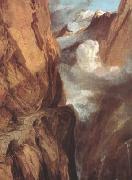 Joseph Mallord William Turner The Saint Gotthard Pass (mk10) oil painting on canvas